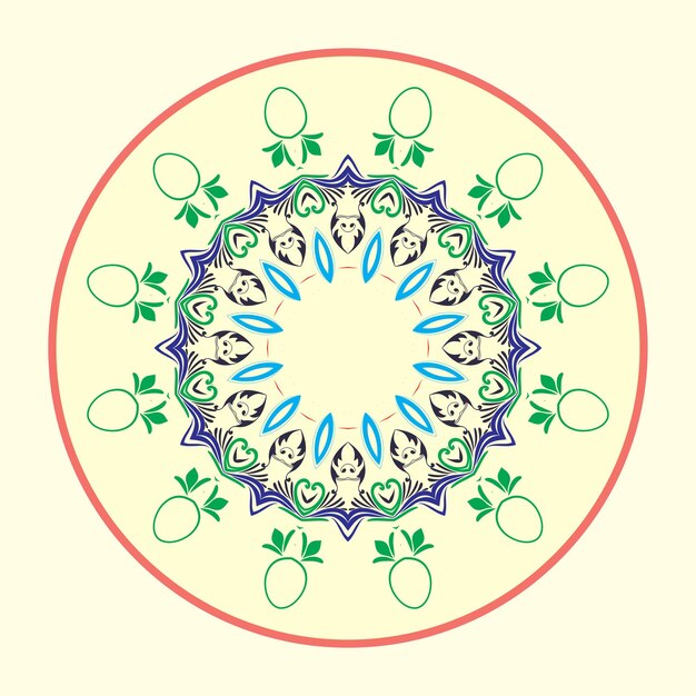 Flor Mandala Elementos decorativos vintage Patrón oriental Ilustración de vector de lujo