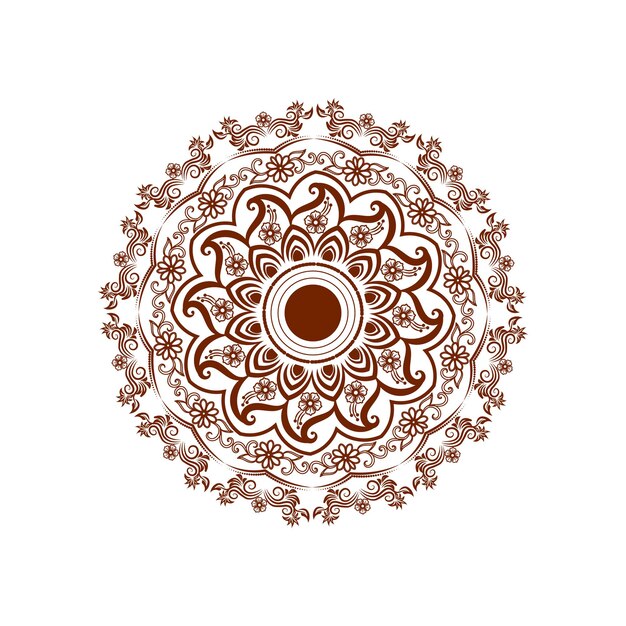 Flor de mandala vectorial