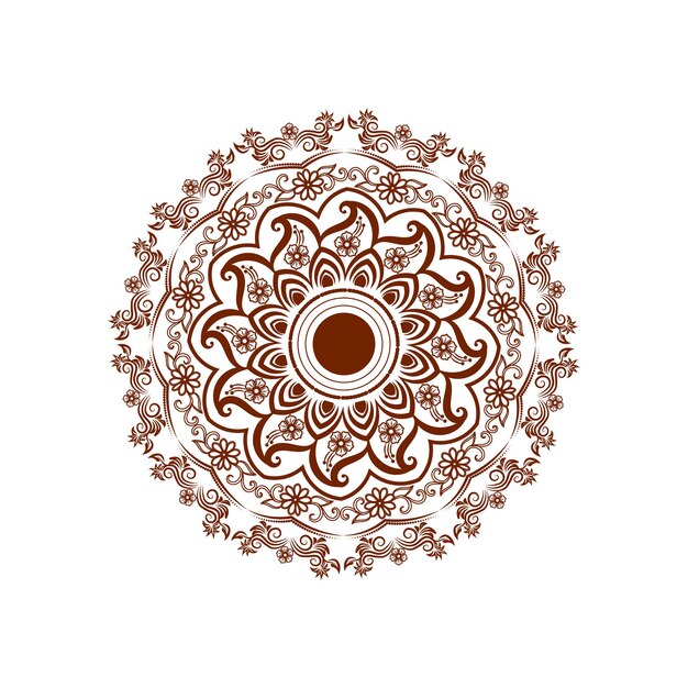 Flor de mandala vectorial