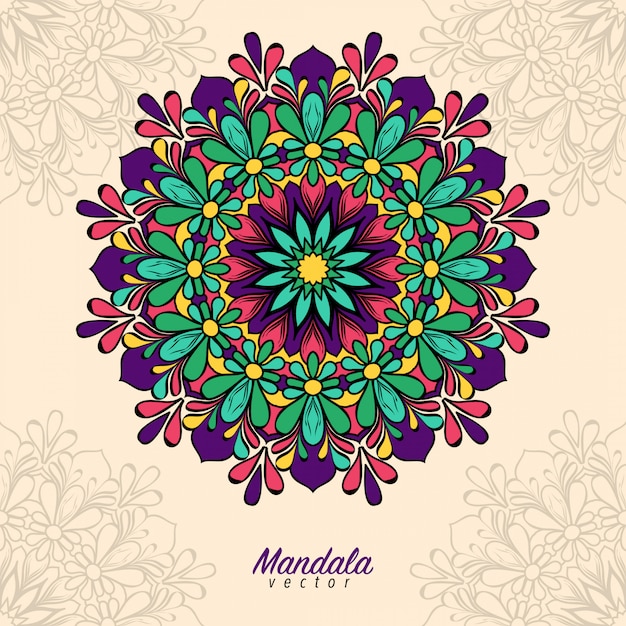 Vector flor mandala