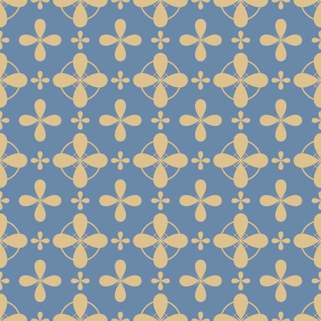 Flor minimalista retro flores de patrones sin fisuras