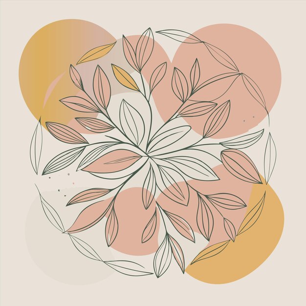 una flor se muestra en un círculo con las palabras " primavera " en la parte inferior