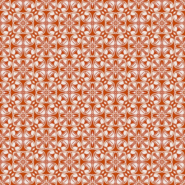 Flor naranja sombreado mandala abstracto de patrones sin fisuras fondo tela decorativa india moda