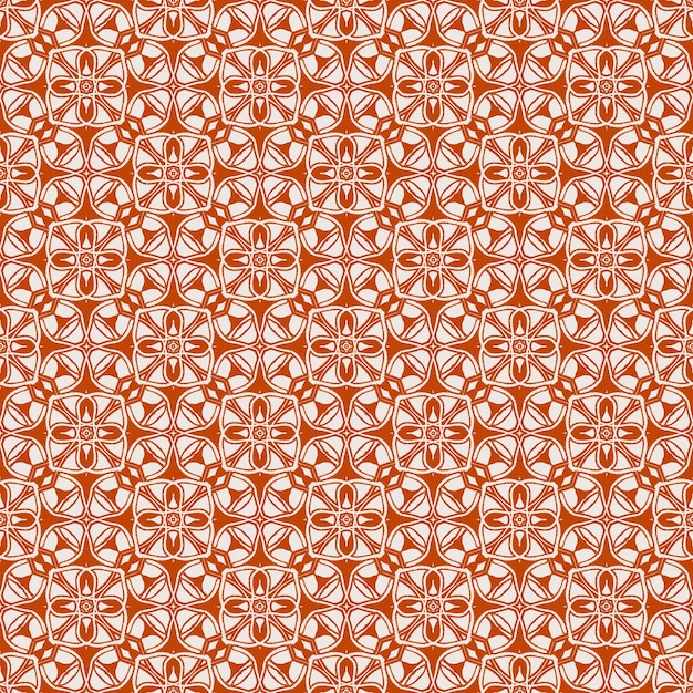 Flor naranja sombreado mandala abstracto de patrones sin fisuras fondo tela decorativa india moda