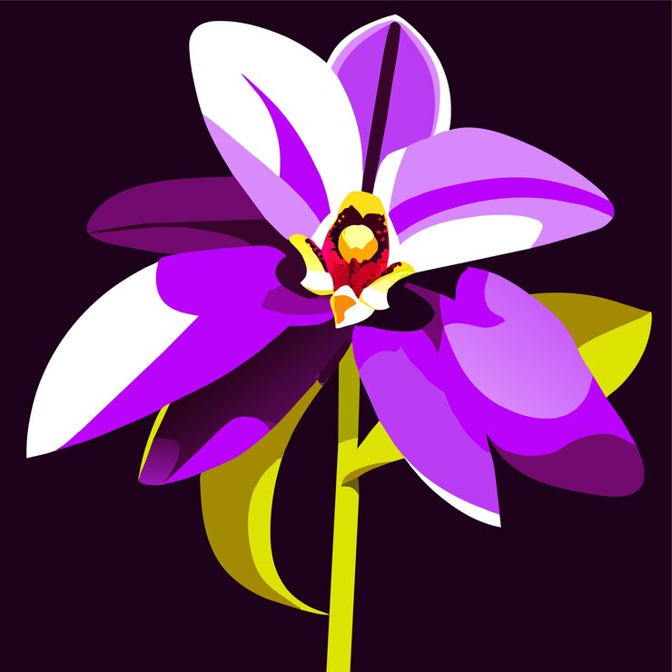 Vector la flor de la orquídea