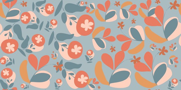 Flor de patrones sin fisuras Liberty Contemporary Feminine Style Textil de telas con estampado floral botánico