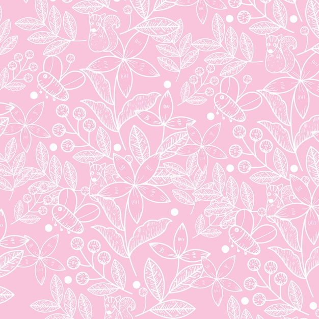 flor de patrones sin fisuras en rosa