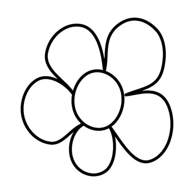flor planta rosa hembra hermosa línea de elemento icono dibujado vector ilustración