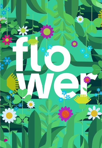 Flor plantilla de tarjeta de felicitación moderna para diseño de folleto gráfico vectorial de ilustración vector de fondo creativo abstracto fondo de verano