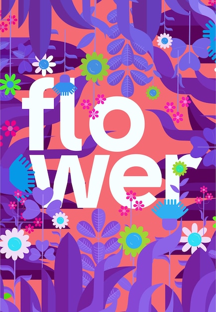 Flor Plantilla de tarjeta de felicitación moderna para diseño de folleto Gráfico vectorial de ilustración Vector de fondo creativo abstracto Fondo de verano