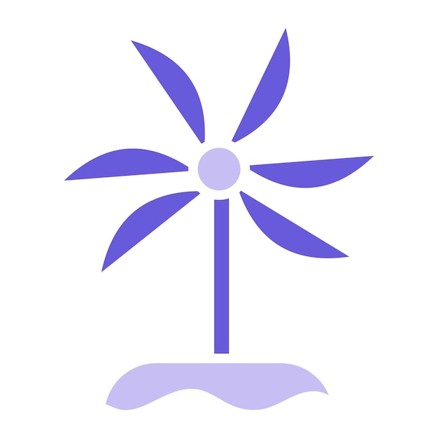 una flor púrpura con un diseño púrpura que dice sol