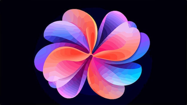 una flor que tiene los colores de los colores del arco iris