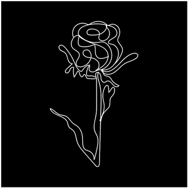 una flor que tiene una línea en ella