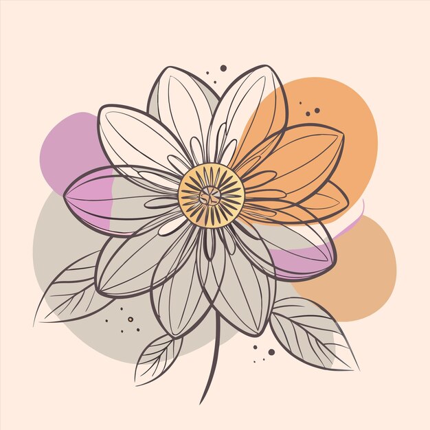 una flor que tiene la palabra "flor" en ella