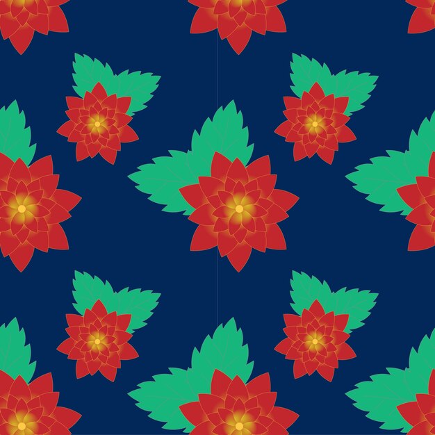 flor roja sobre fondo azul