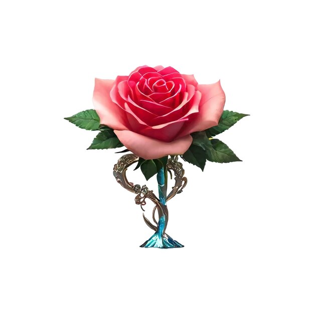 Flor de rosa día de la mujer día de la madre día de San Valentín celebración novia y novio vector