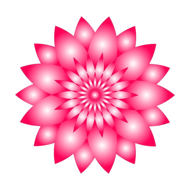 una flor rosa con un diseño de flor rosa en ella