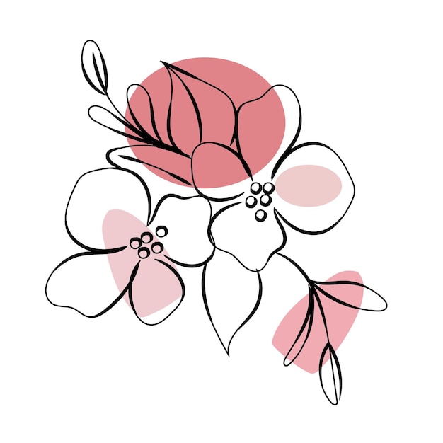 una flor rosa con una flor rosa en ella