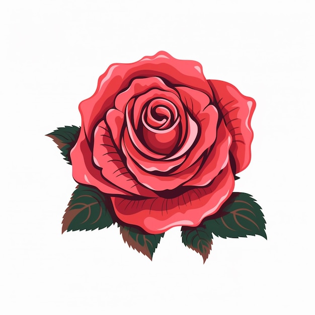 flor de rosa ilustración vectorial floral flor de la naturaleza decoración hermoso diseño aislado