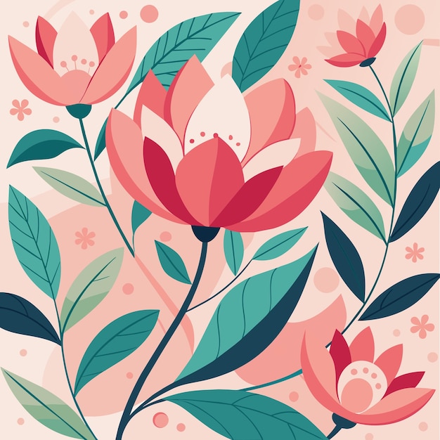 una flor rosa con las palabras primavera en ella