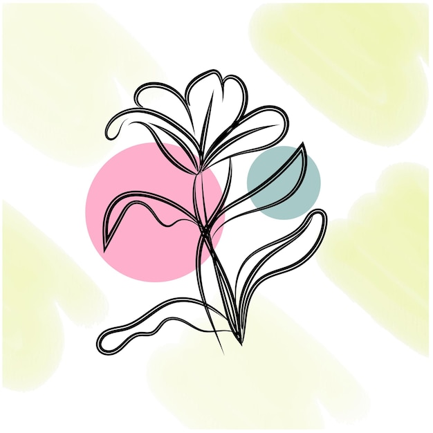 una flor rosa y verde con un círculo rosa en el medio
