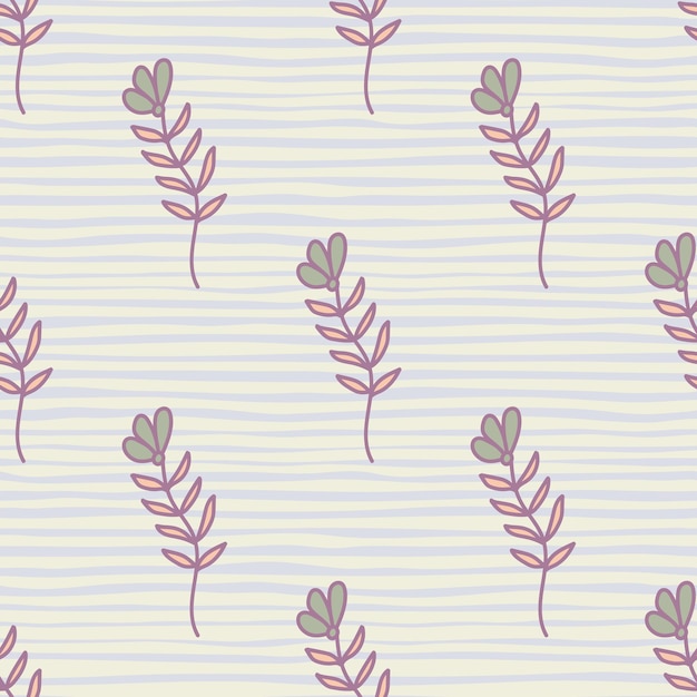 Flor simple abstracta de patrones sin fisuras Papel tapiz floral para niños Fondo sin fin de plantas lindas