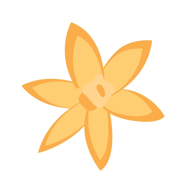 Flor simple icono ilustración vectorial