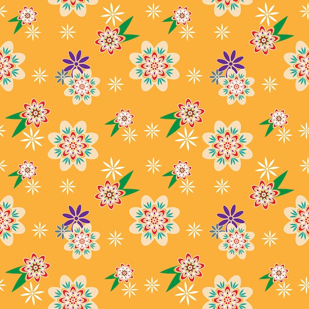 Flor sobre un fondo amarillo
