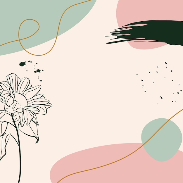Una flor sobre un fondo de colores