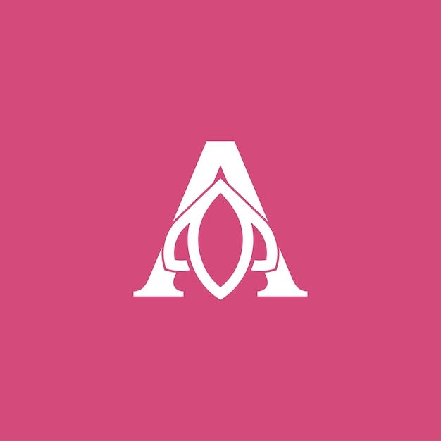 FLOR TULIPÁN ORO SPA MASAJE LOGOTIPO LETRA A