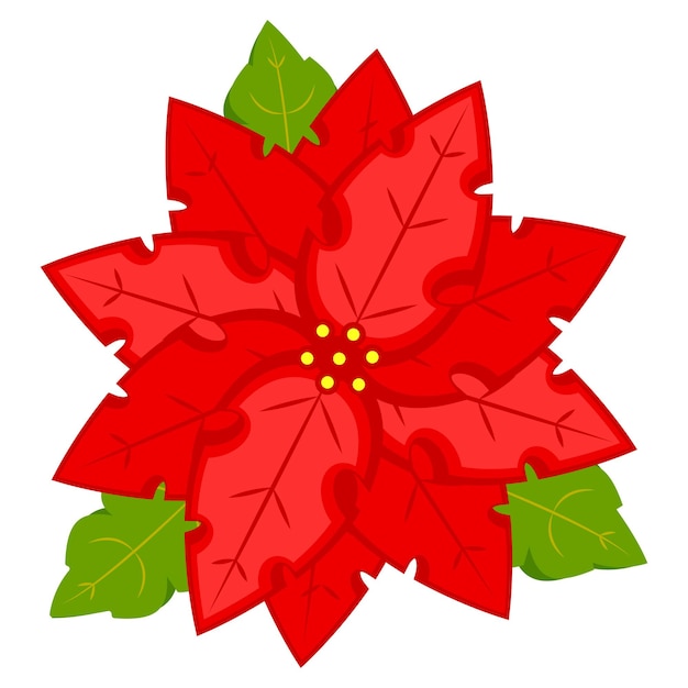 Flor, vector de nochebuena