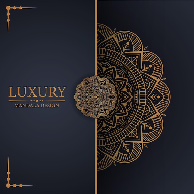 Flor vectorial de lujo mandala decorativo elemento étnico fondo estilo arabesco