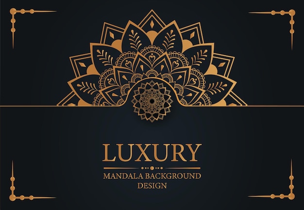 Flor vectorial de lujo mandala decorativo elemento étnico fondo estilo arabesco