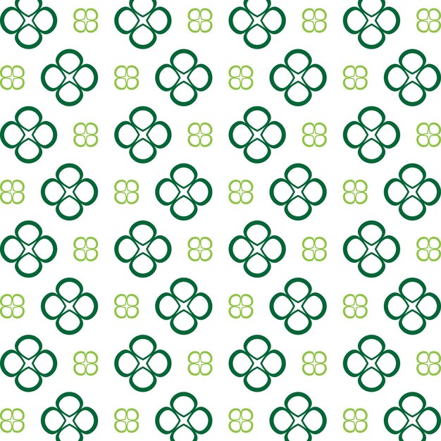 Flor verde hábil diseño de ilustración vectorial de patrón repetitivo multicolor de moda