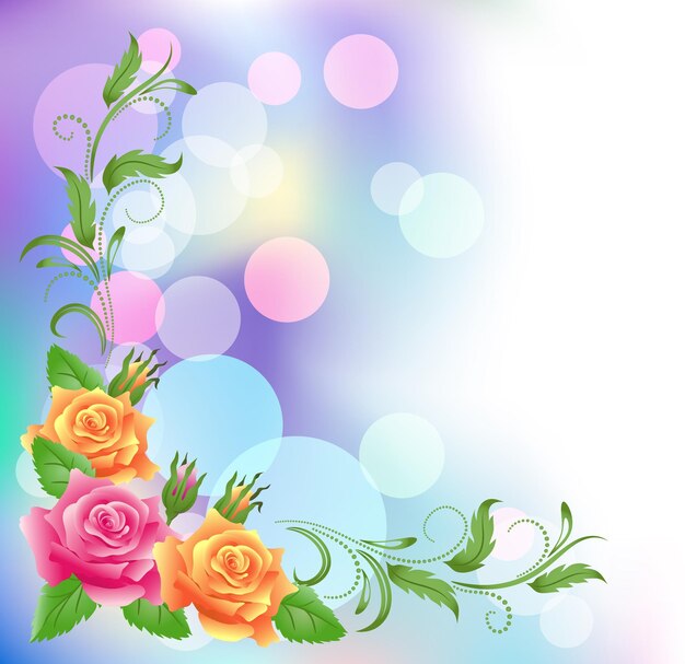 Vector floral background