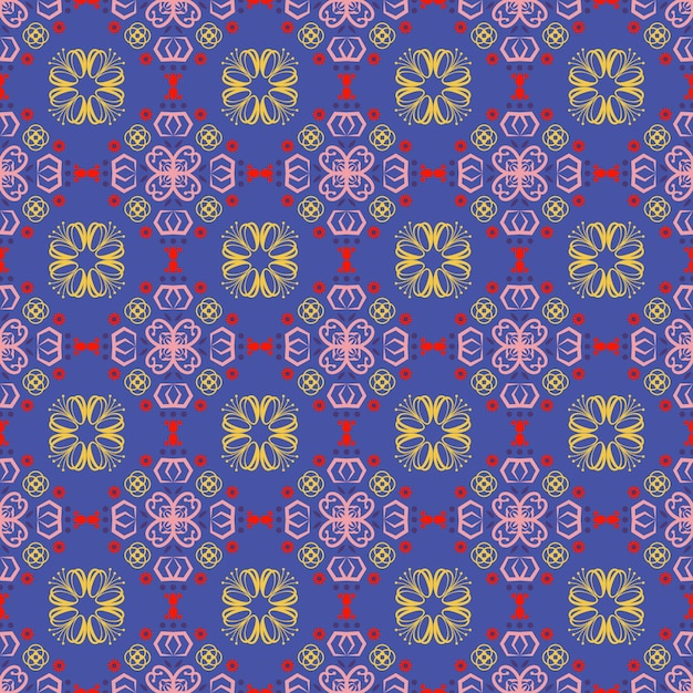 Floral de patrones sin fisuras fondo jardín naturaleza damasco arte aborigen