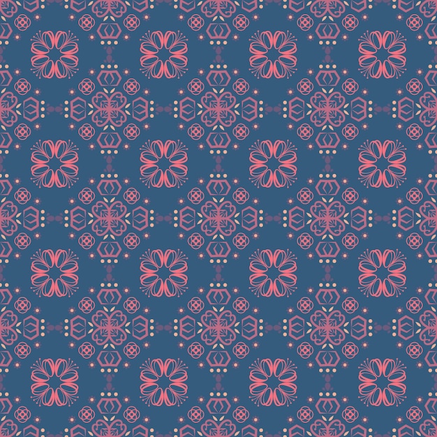 Floral de patrones sin fisuras fondo jardín naturaleza damasco arte aborigen