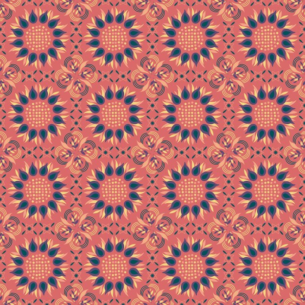 Floral de patrones sin fisuras fondo jardín naturaleza damasco arte
