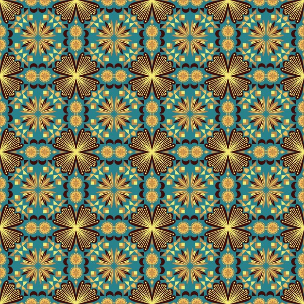 Floral de patrones sin fisuras fondo jardín naturaleza damasco ornamento aborigen arte