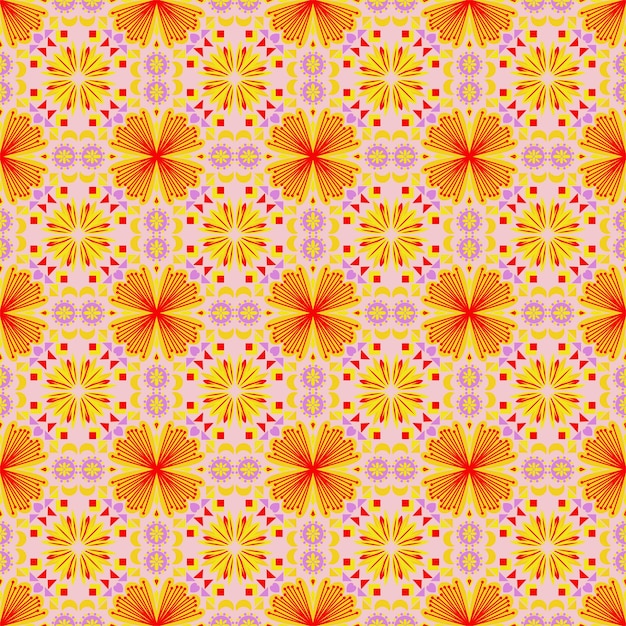 Floral de patrones sin fisuras fondo jardín naturaleza damasco ornamento aborigen arte