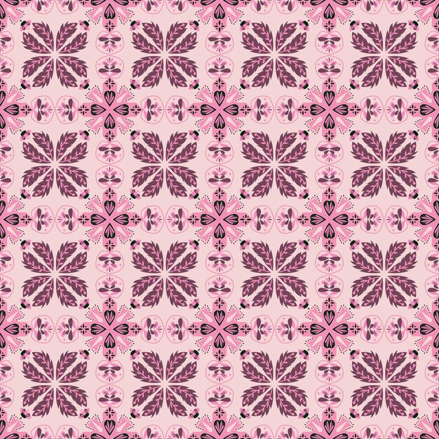 Floral de patrones sin fisuras fondo jardín naturaleza damasco ornamento aborigen arte