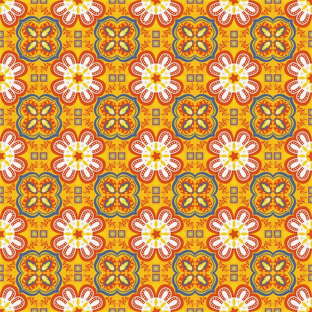 Floral de patrones sin fisuras fondo jardín naturaleza damasco ornamento aborigen arte