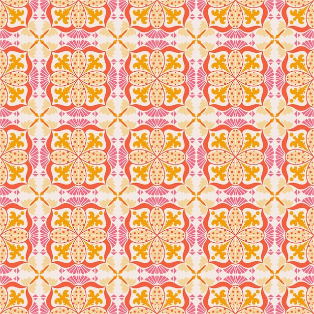 Floral de patrones sin fisuras fondo jardín naturaleza damasco ornamento aborigen arte
