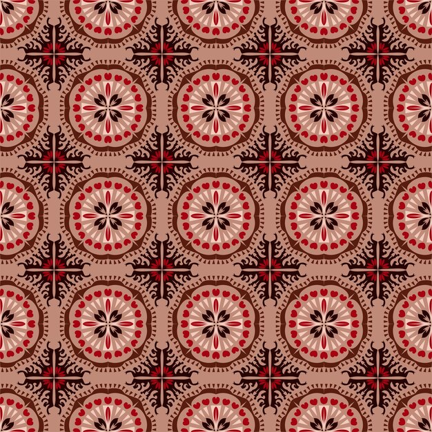 Floral de patrones sin fisuras fondo jardín naturaleza damasco ornamento aborigen arte