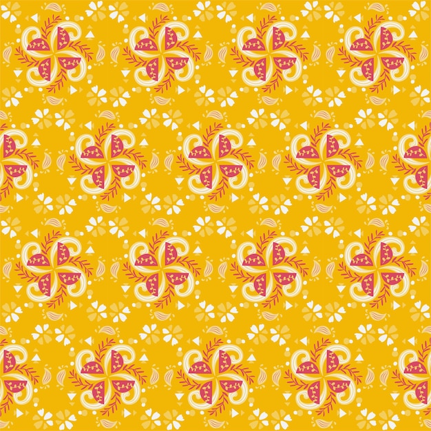 Floral de patrones sin fisuras fondo jardín naturaleza damasco ornamento aborigen arte