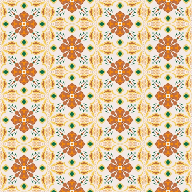 Floral de patrones sin fisuras fondo jardín naturaleza damasco ornamento aborigen arte