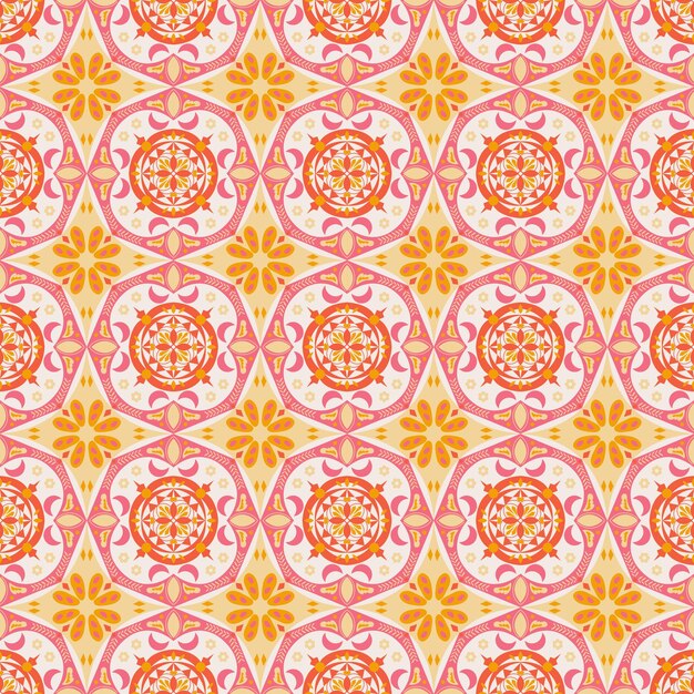 Floral de patrones sin fisuras fondo jardín naturaleza damasco ornamento aborigen arte