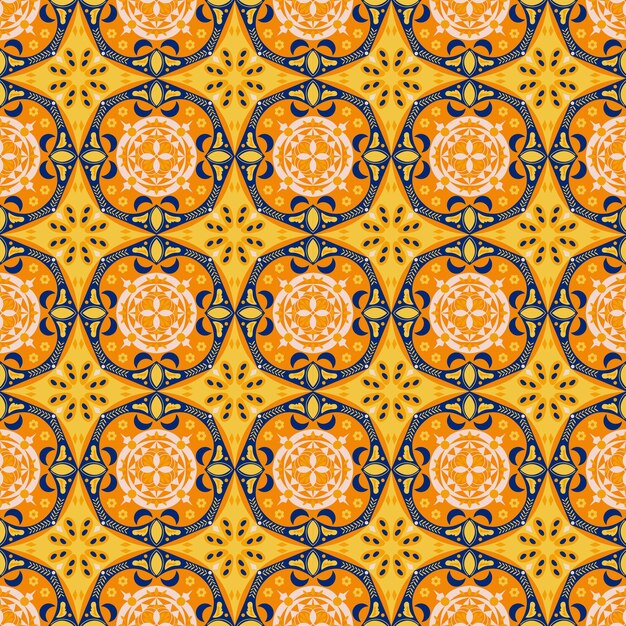 Floral de patrones sin fisuras fondo jardín naturaleza damasco ornamento aborigen arte