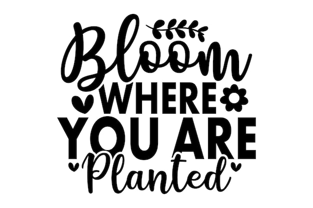 Florece donde estes plantado