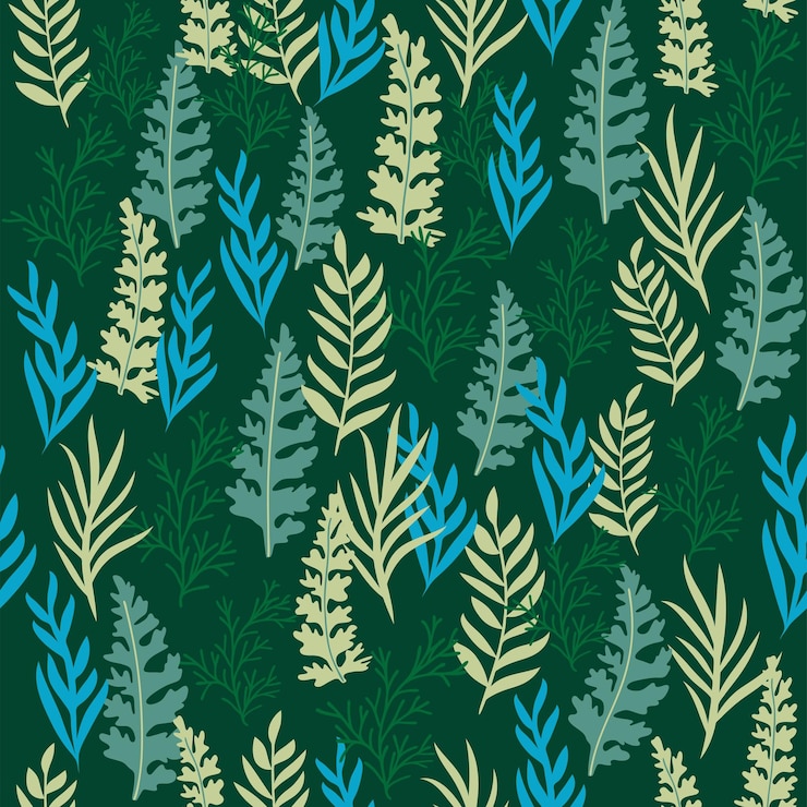 Vector florecer naturaleza jardín de verano fondo texturizado patrón floral sin costuras rama con hojas textura ornamental
